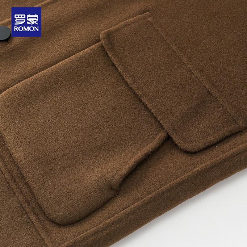 Men's Lamb Wool Double-faced Short Woolen Coat