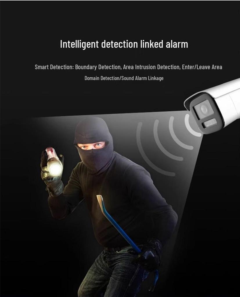 5MP HD Face Recognition Camera with Full Color Night Vision, POE, for Indoor/Outdoor Use.