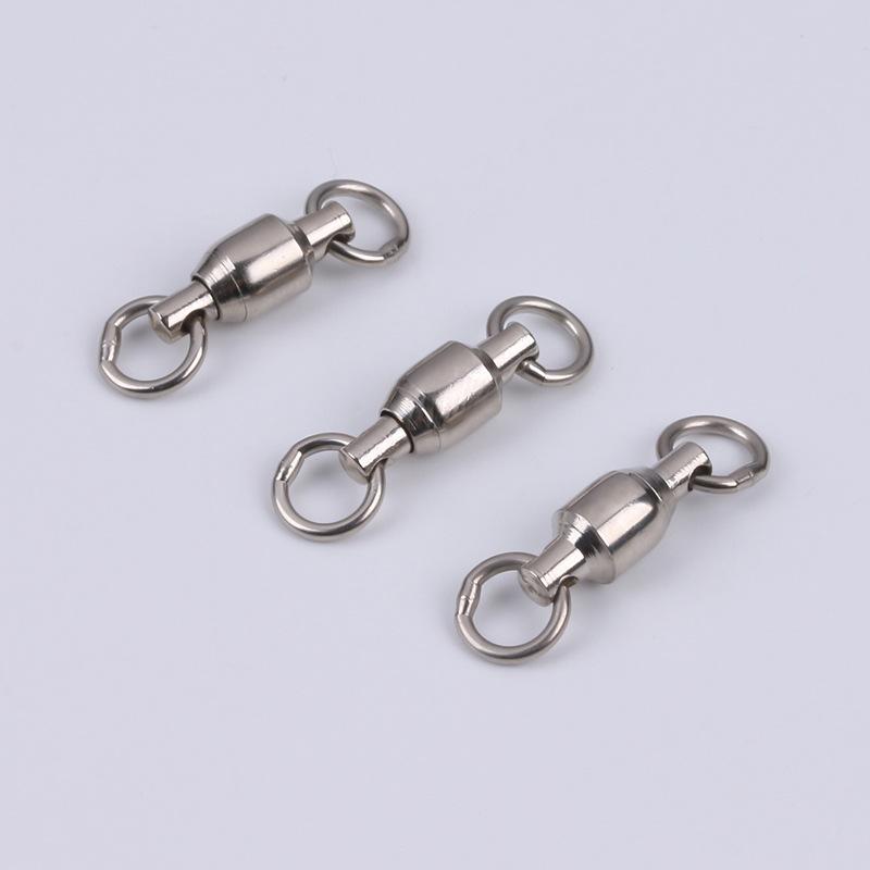 

Yediao 8 кольцевой рыболовный двойной сварной подшипник вертлюг рыболовные снасти аксессуары сумка 8 кольцевой разъем 0#*50pcs серебряный