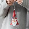 Iron Christmas Santa Claus Bell Ringable Window Pendant Door Hanging Ornament  Gift
