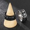 Gothic Style Punk Retro Black Biker Ring Men Hiphop Rock Stainless Steel Skull Finger Rings Party Accessories Jewelry