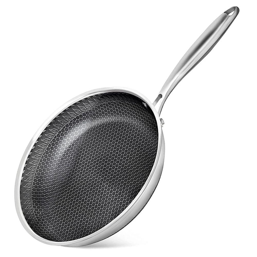 Nonstick Frying Pan, Stainless Steel 11Inch