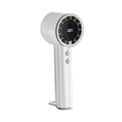 YUEKE USB Handheld Mini Fan, High-Speed Air Blaster, Portable Outdoor USB Rechargeable Fan, White