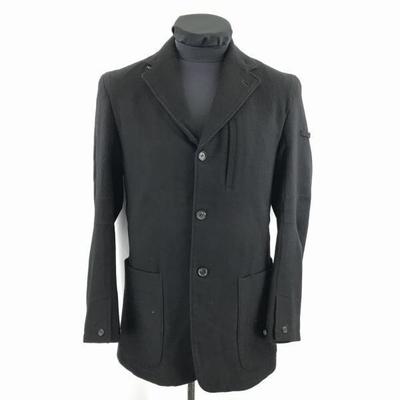 Katsuhiro Pour UNITED ARROWS Wool Short Coat Black Men's 46 Italian Fabric(USED)