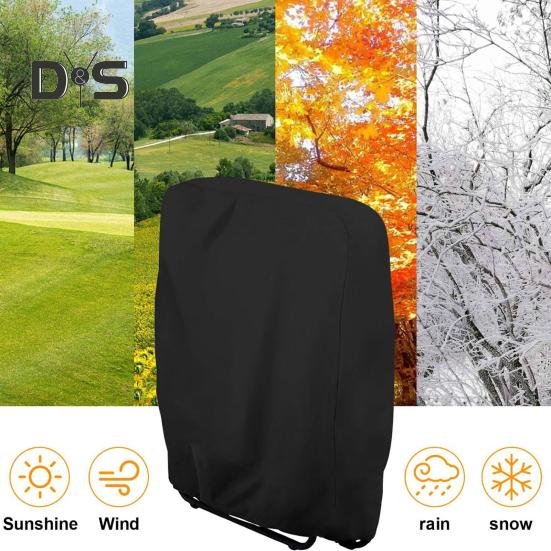 Folding Chair Cover Loungers Case Dustproof Sleeve Windproof Waterproof Anti-UV Anti-Tear Outdoor Furniture Protector UV Protection for Outdoor Sofa