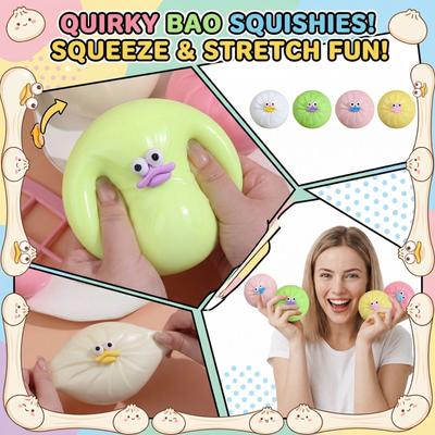 Funny Bun Ball - A Fun, Bouncy, Slow- Stress-relieving Toy That Helps Anxiety And Provides Sensory Enjoyment.