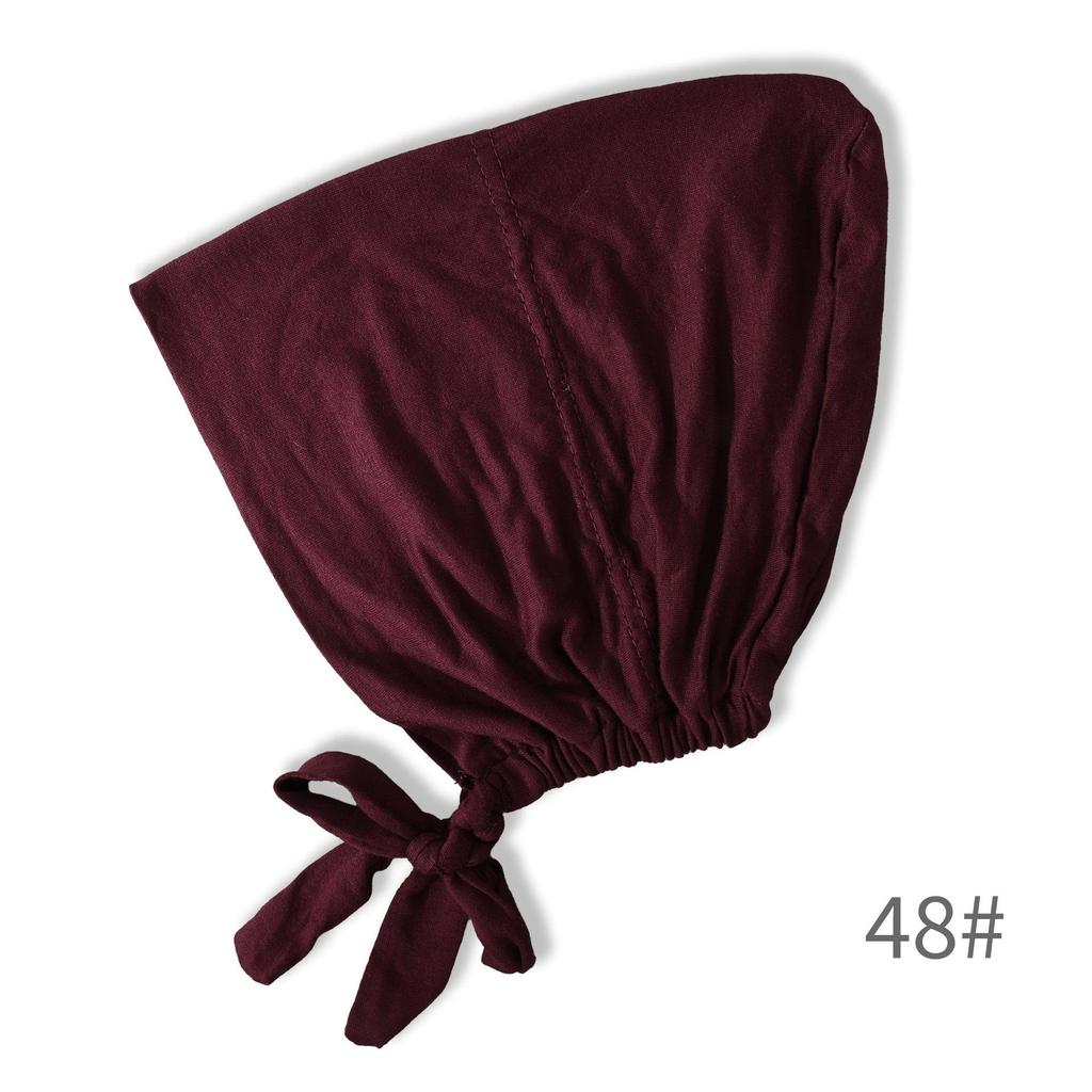 Premium Mercerized Cotton Adjustable Elastic Hair Cover Cap