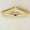 Wall Mounted Gold/Chrome/Rose Gold Bathroom Corner Shelf  Solid Brass Chrome Bathroom Accessories