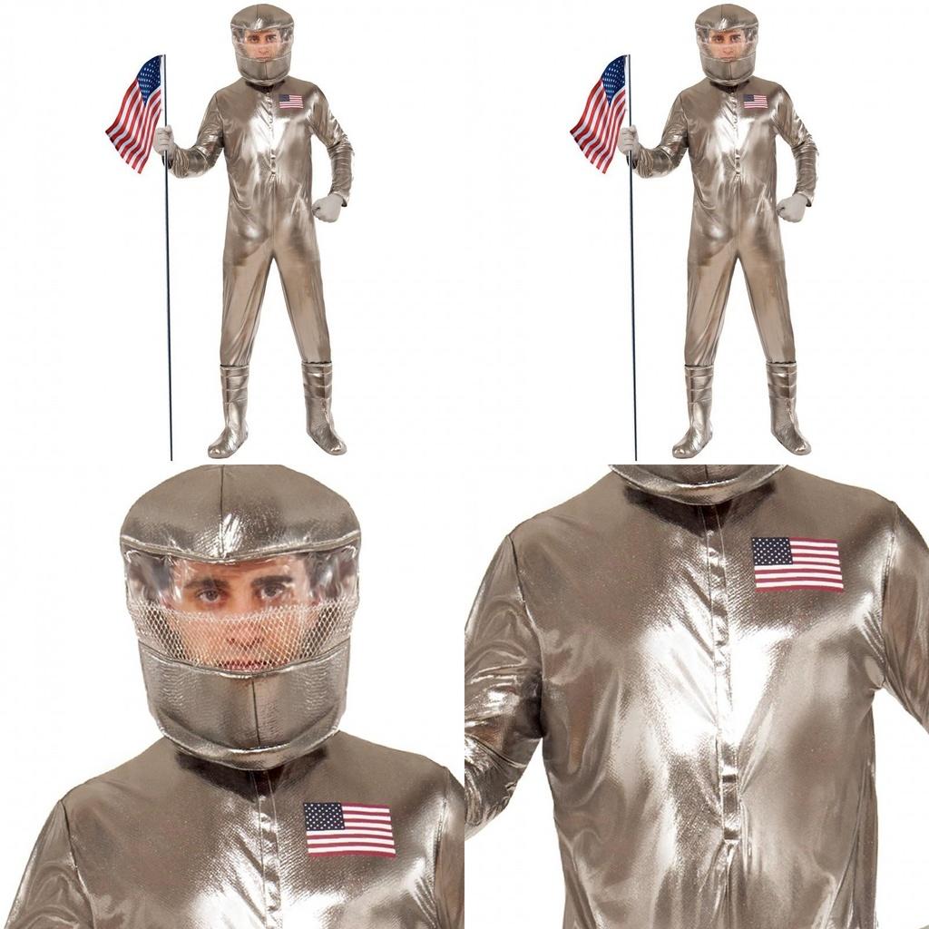 Premium Halloween Performance Costume For Men Featuring Stunning Silver Accents For Game Theme Events