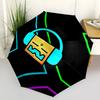 Geometry Dash Fashionable Automatic Opening/Closing Folding Umbrella. Portable and Foldable, Ideal for Gift, Travel, and Daily Use.