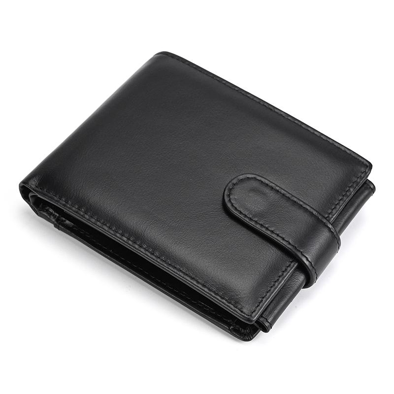 High Fashion top layer cowhide coin purse men genuine leather male wallets business designer male purse short trifold wallets