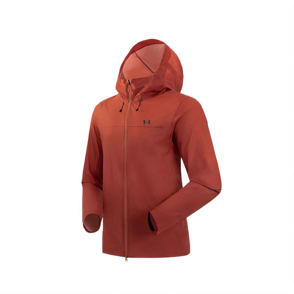 Under Armour Stylish Simple Beautiful Trendy Waterproof Windproof Breathable Jacket Men Jacket Sand-Red 15214201-0124