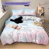 3pcs Cinnamoroll's 20th Anniversary Celebration Print Cover Set Ultra Soft, Breathable, and Comfortable Bedding with Stylish Design for Bedroom a