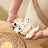 Cute Cat Shaped Soy Sauce Dish, Small Plate, Condiment Dish, Chopstick Rest, Ceramic Mini Animal Plate, Stylish Tableware, Cat Lover Gift Present A
