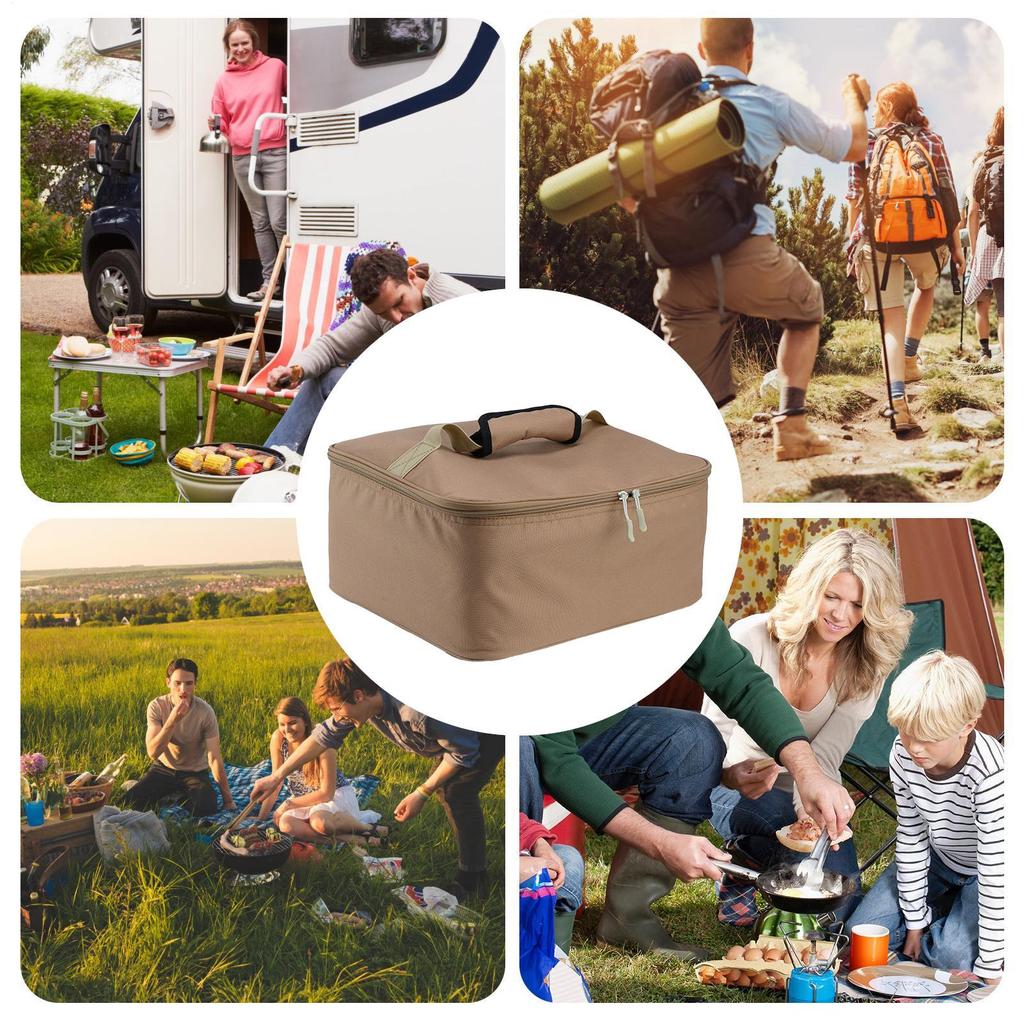 Outdoor Stove Carry Bag Camping Stove Storage Bag Portable Bag Baking Tray Gas Tank Cookware Storage Box camping supplies
