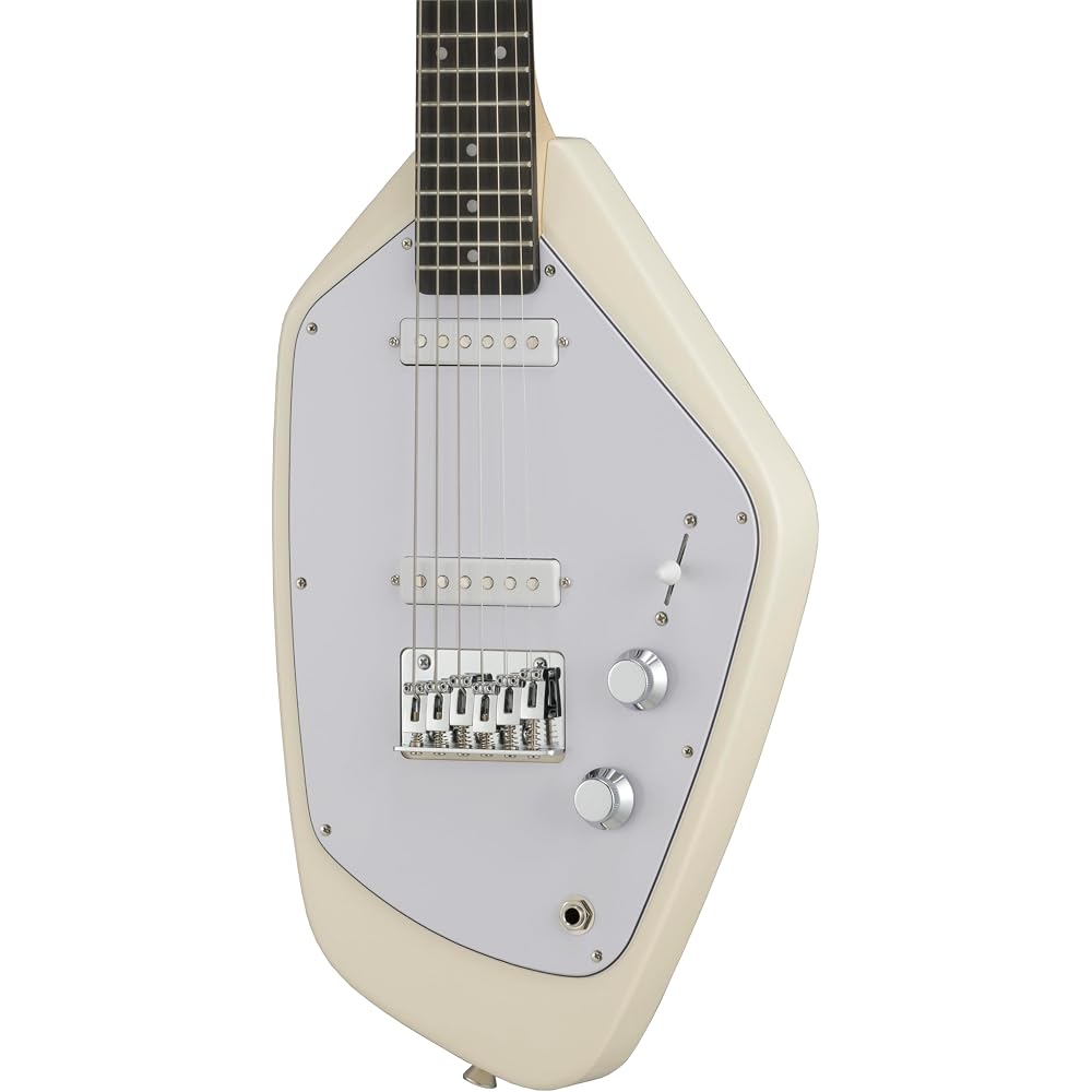 VOX Mini Guitar MARK V mini WH White, Short Scale, Compatible with Standard Tuning, Ideal for Wom...