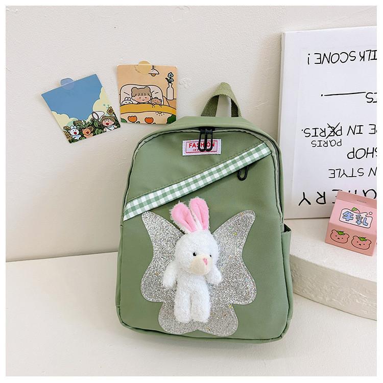 Charming Nylon Bunny Toddler Backpack Playful Animal Pattern For Boys And Girls