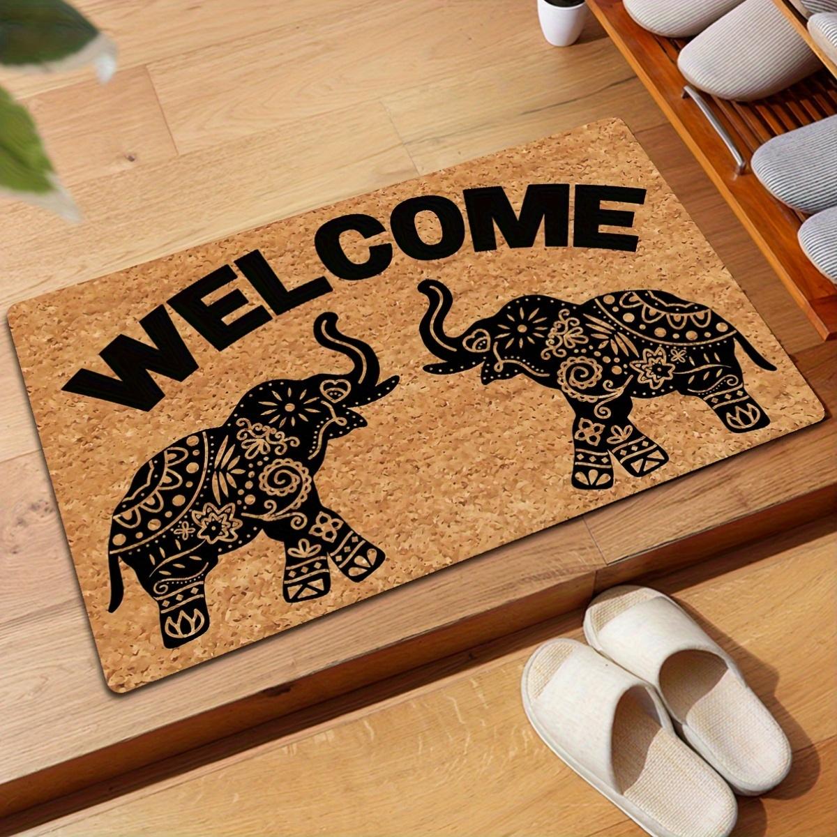 

Funny Welcome Doormats for Front Door Welcome Bohemian Style Elephant Bohemian Doormat Monogram Kitchen Rugs Mats with Gift Mat 50X80CM