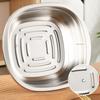 Fridge Storage Box Stainless Steel Airtight Leakproof Food Container Refrigerator Organizer