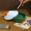 Small House Ceramic Ashtray with Cover Anti-ash Flying Living Room Office Ornaments Advanced Sense Ceramic Decoration Ashtray