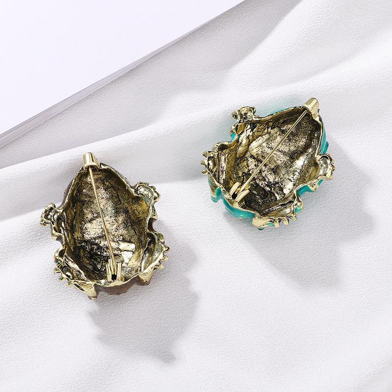 Tier Frosch Temperament Tropfendes Öl Passende Schmuckstücke Damen Broschen