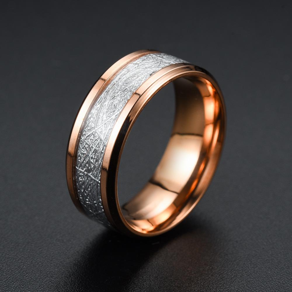 1Pc Titanium Steel Fashionable, Versatile and Simple Ring, A Trendy Ring Suitable for Men and Women