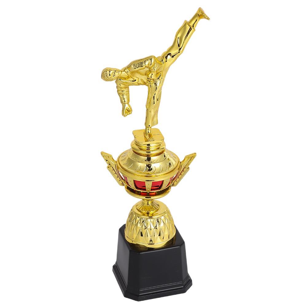 

Награды Золотой Трофей Боевых Искусств Пластиковая Модель Награда Победителя Трофей Игрушка для Командных Соревнований Style C 30cm