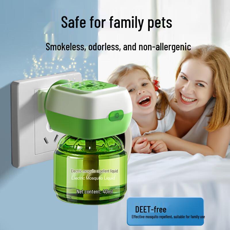 Electric Mosquito Repellent Heater & Liquid Refill Kit