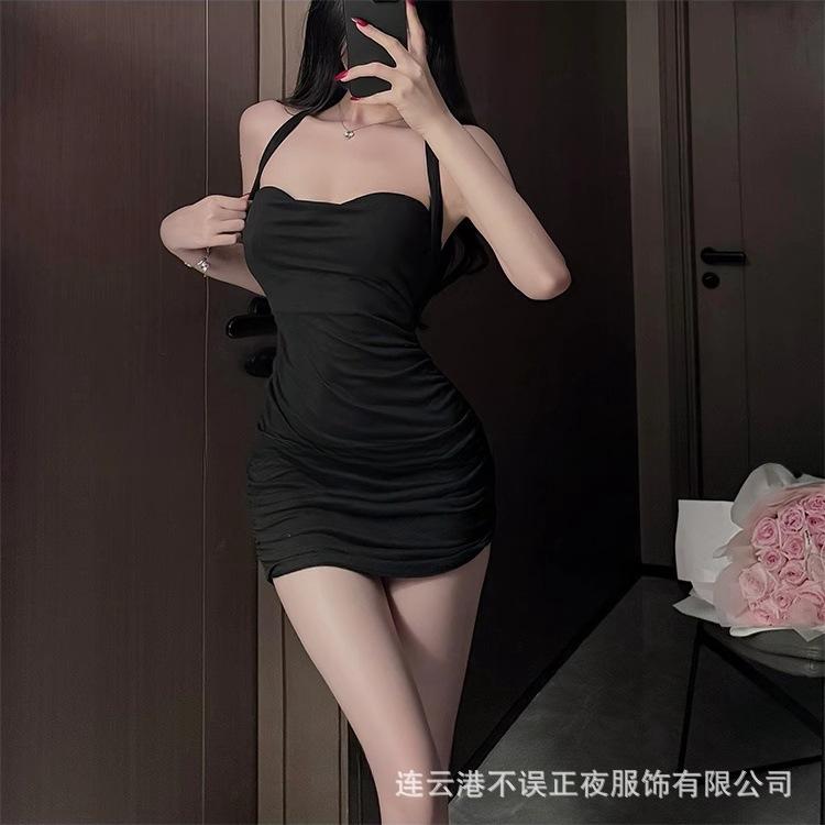 Sex underwear sexy neck hip skirt pure desire small chest clothes temptation pajamas qqny