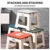 Outdoor Folding Chair Lightweight Portable Picnic Stool for Camping Fishing Adjustable Easy Carry for Home Use