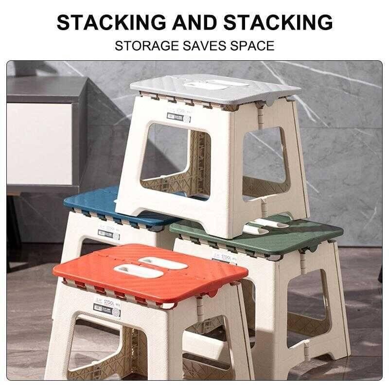 Outdoor Folding Chair Lightweight Portable Picnic Stool for Camping Fishing Adjustable Easy Carry for Home Use