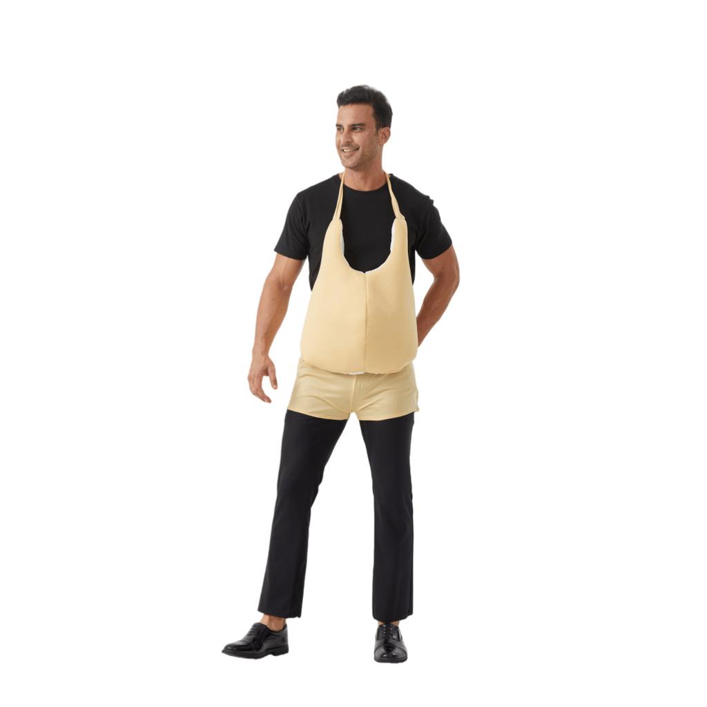 Pregnant Belly Santa Costume Hip Pad Fake Belly Soft Elastic Large Size