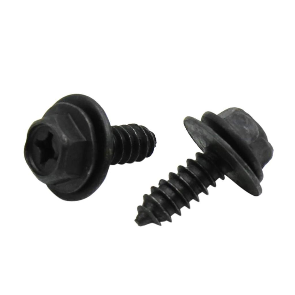 uxcell Stainless Steel Screws 6.5 x 24mm Stainless Steel Black