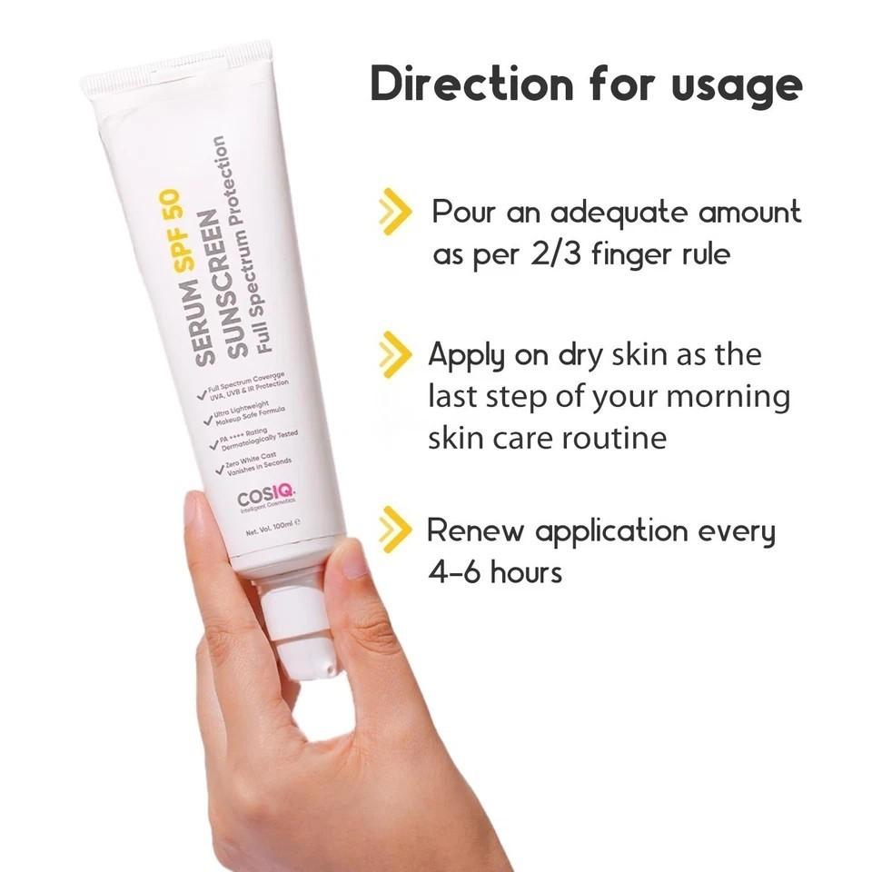 COS-IQ All Sunscreen Serum SPF 50 PA++++ Broad Spectrum - 100ml
