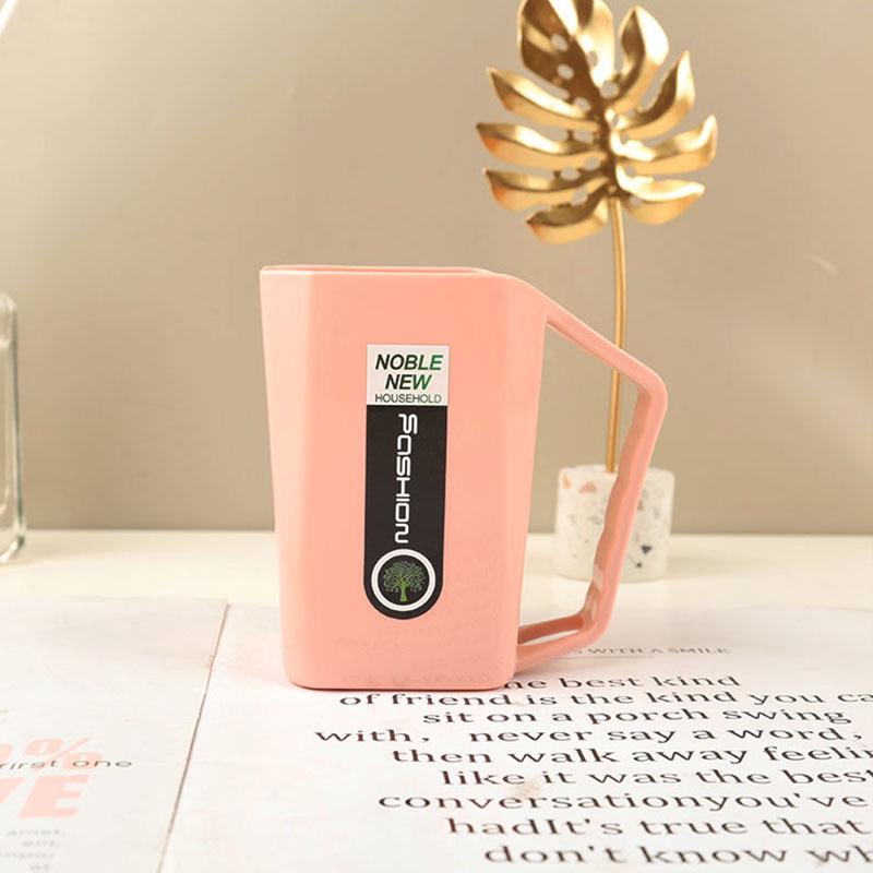 

Роскошный квадратный стакан для зубных щеток - Простой дизайн для дома и отеля 401-500ml розовый