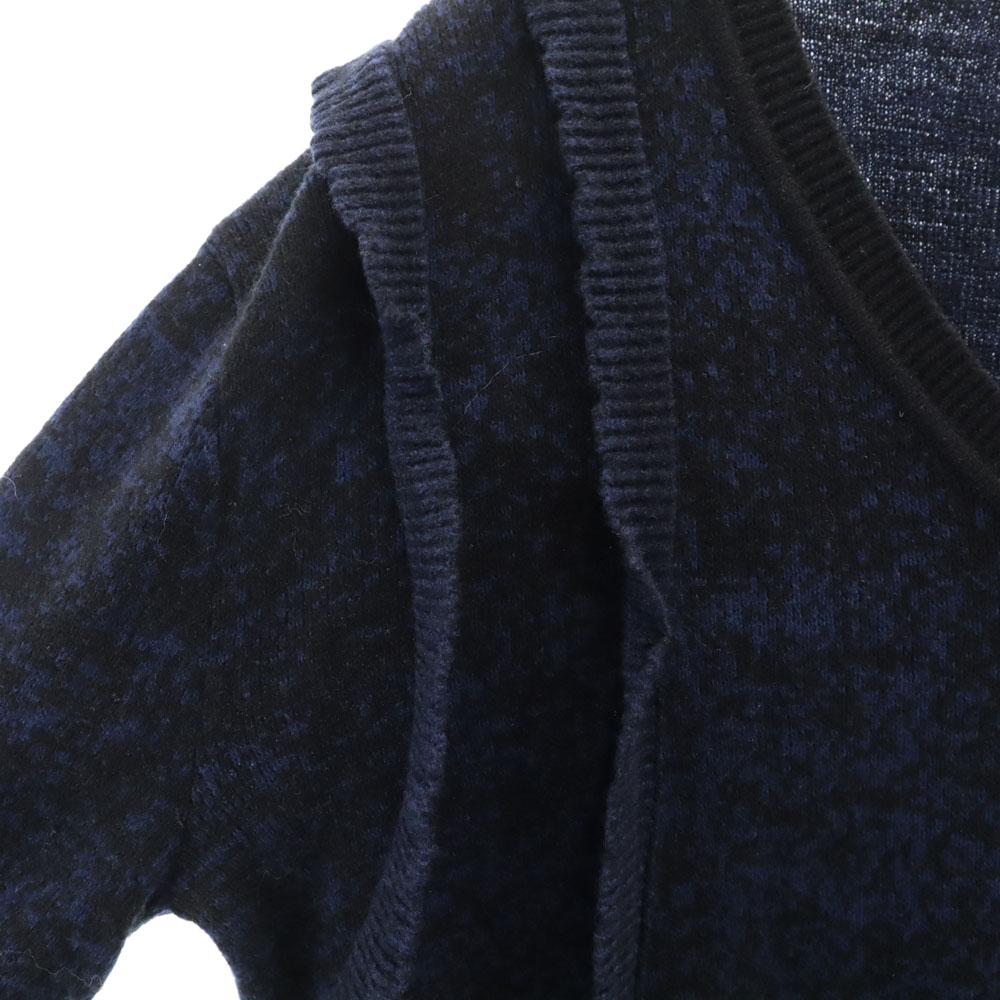 Costume National Made In Japan Wool Blend Long Sleeve V Neck Sweater Knit Women Used