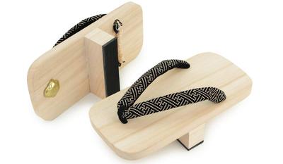 Geta Paulownia Made In Tengu Geta Shijira Easy To Long Type Improves Core Balance Training Available In Two With or Without a Cuff No Saaya Size L