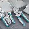 Foldable wire stripper, pulley design multi-function electrician wire splitter wire winding pliers crimping pliers hand tool