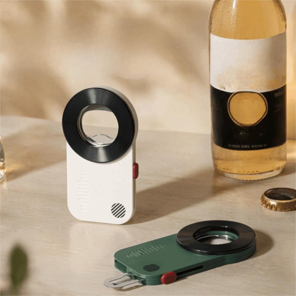 Lightweight Beer Bottle Opener Magnetic Soda Can Opener Portable Record Bottle Opener  Hot Dogs