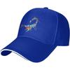 Vibrant Watercolor Scorpion Baseball Cap Polyester Sun Hat Casual Adjustable Trucker Cap for Adults