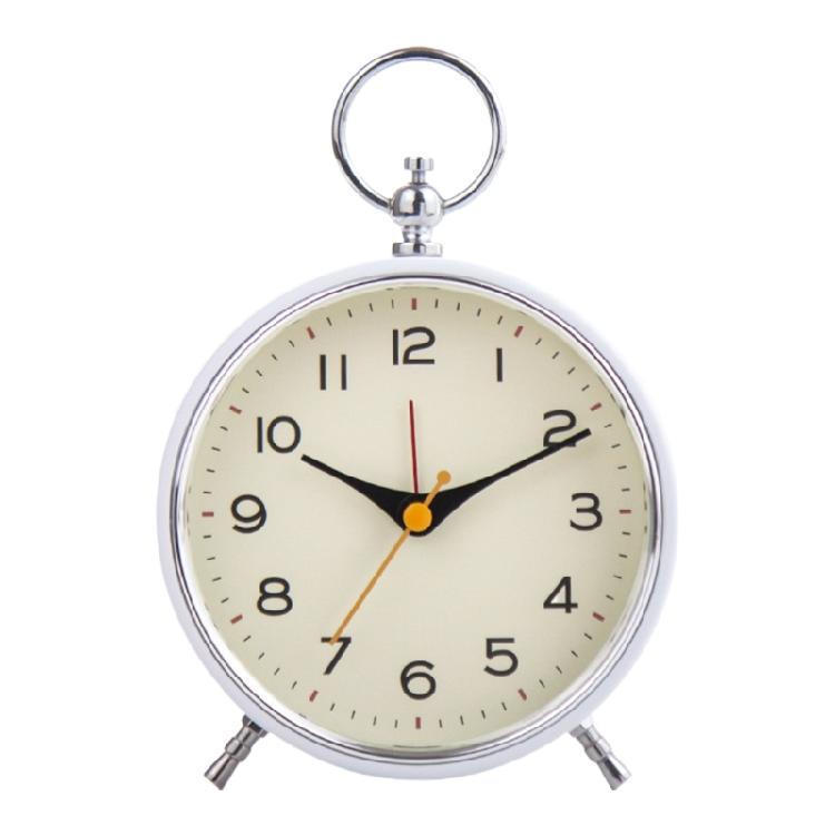 Desk Clock Classical Loud Alarm Clock with Snooze and Night Light for Hard of Hearing Metal Clock