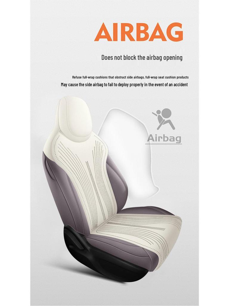 MG4 Perforated Suede Car Seat Cover - Breathable, All-Season Cushion for 26 Models