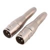 3 Pin XLR Male to 1 4  6.35mm Female Jack Audio Mic Adapter Connector 2 Pcs