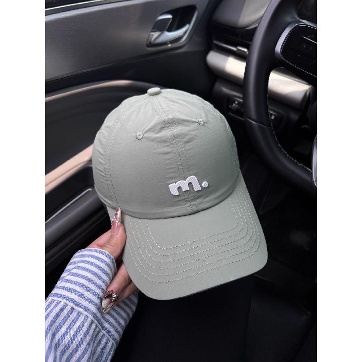 Quick-drying baseball cap for women, featuring letter embroidery, a soft brim, and a duckbill design, suitable for spring and summer, and available