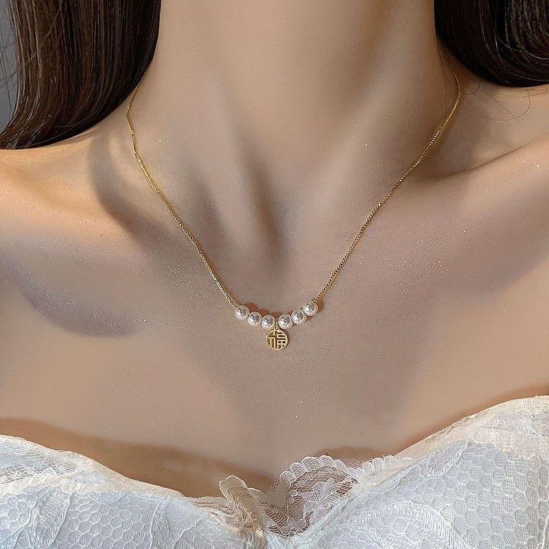 

Fishman Tears Модное ювелирное ожерелье с подвеской для женщин Богемное ожерелье Женское золото и серебро Ключица Двойная цепочка Ювелирные изделия Очаровательное ожерелье