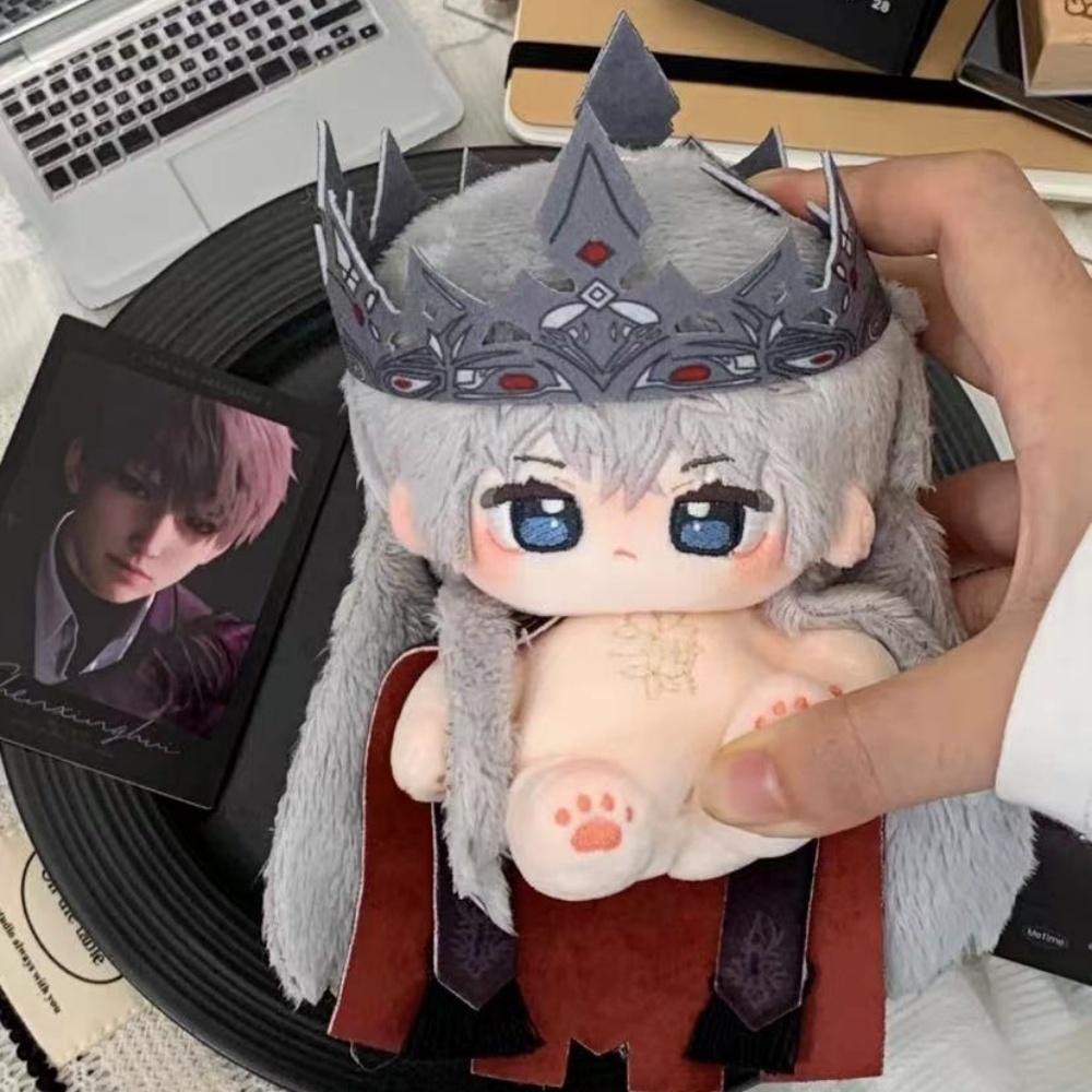 Plushie Love and Deepspace Xavier Dark King 10cm Doll Toy Plush Body Stuffed Crown Cloak Game Cosplay
