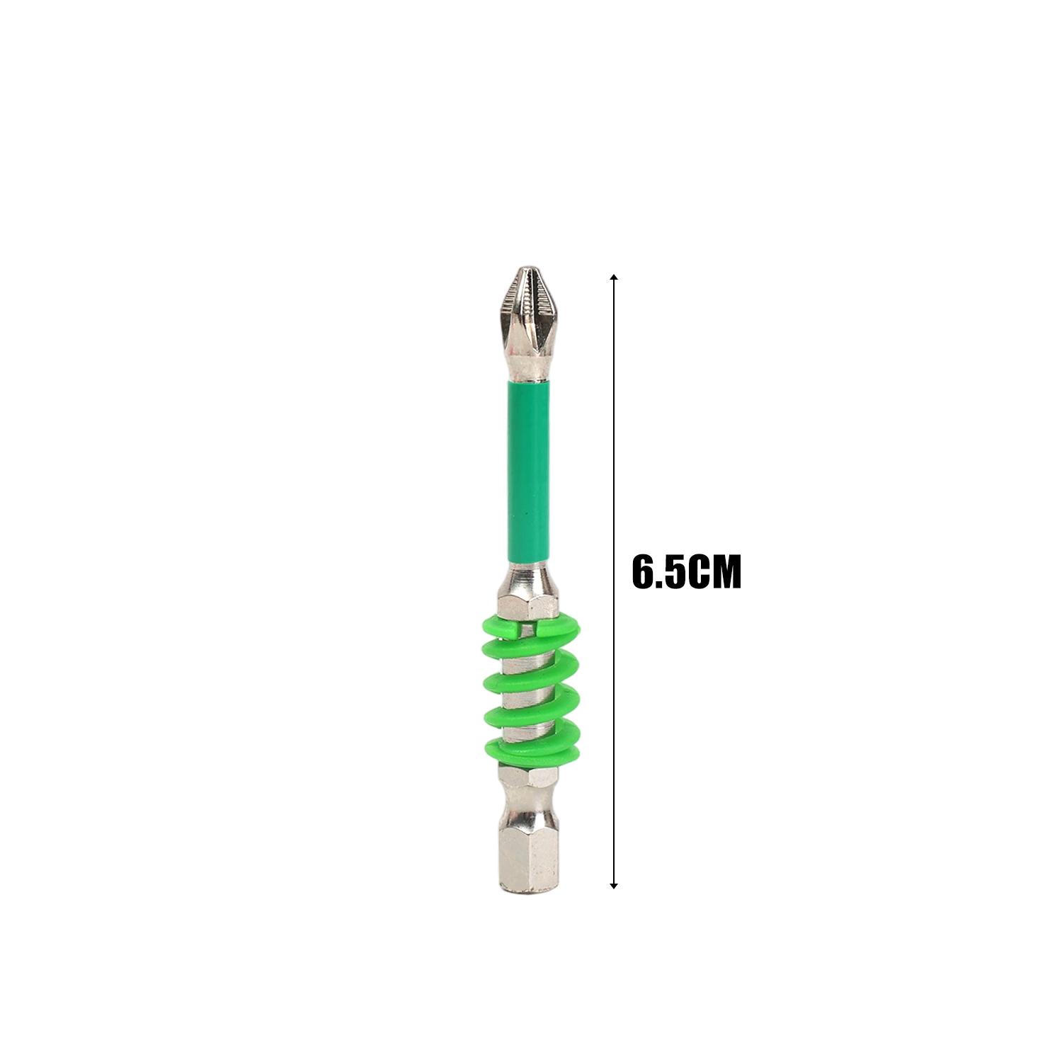 

12/1pcs Magnetic Hex Shank Head Drill Bits Spring-Loaded Anti-slip Wear-resistant Screwdriver Drills for Woodworking Repair Tool