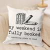 Book Waste Paper Cushion Cover Square Pillow Bedroom Sofa Leisure Comfort Living Room Home Decoration X