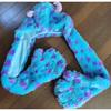 Used Disney Monsters Inc. Sally Fan Cap Muffler with Gloves