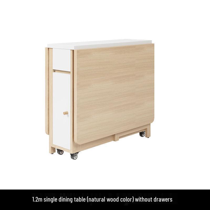 Cream Style Foldable Dining Table and Chair Set - Simple, Multi-Functional, Portable Furniture for Home